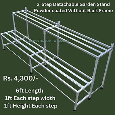 6 feet Two step Garden Stands Detachable Type Size in Inches 72(L)X23W) X64(H)