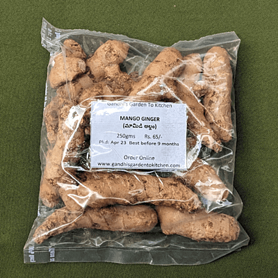 250gms Mango Ginger (Curcuma Amada /Amba Haldi) Fresh Root-bulb/Seeds for Growing